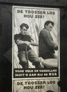 97794 Afbeelding van het affiche met de tekst 'de trossen los/ hou zee!/ voor volk en vaderland/ sluit u aan bij de ...